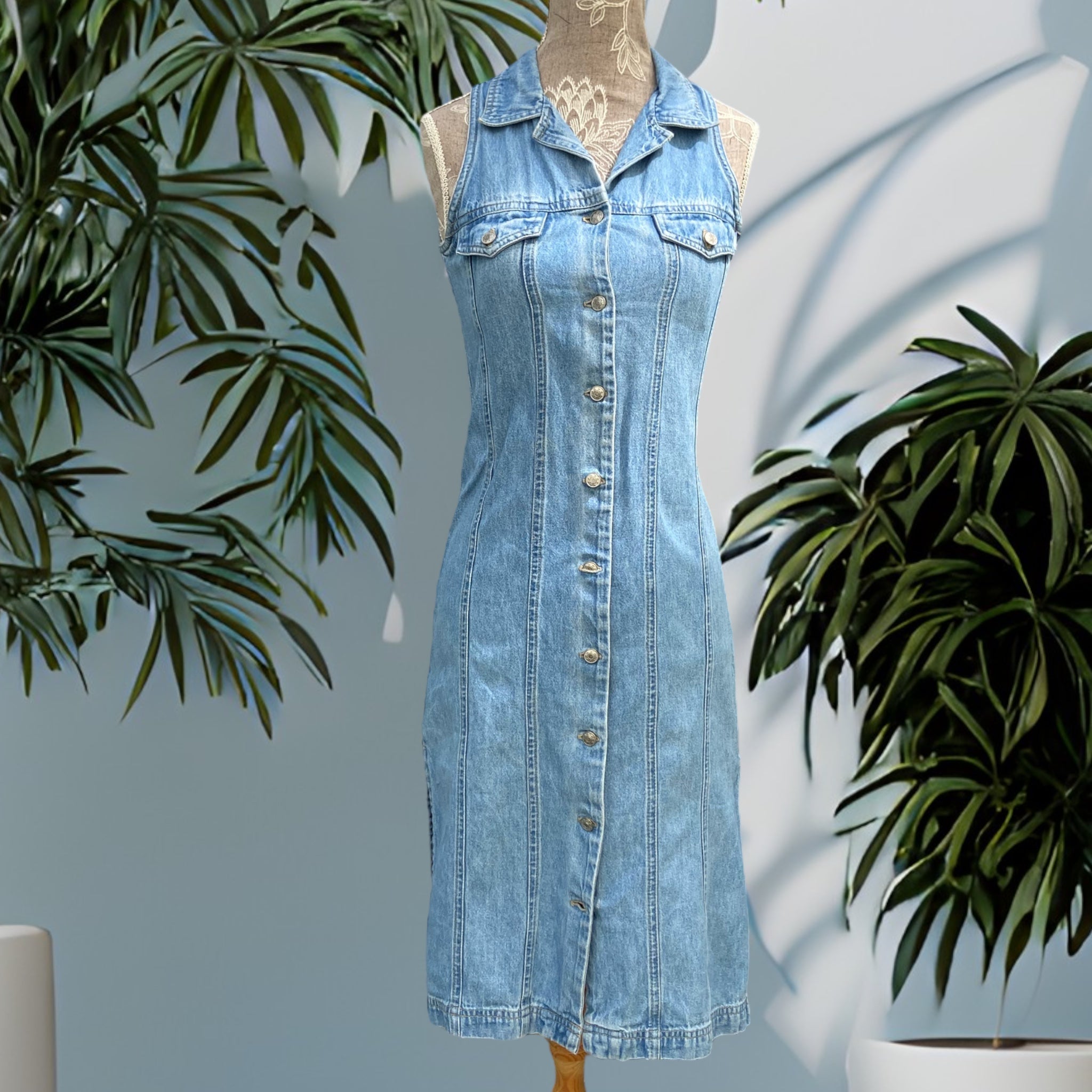 Denim dress 2025 size 6