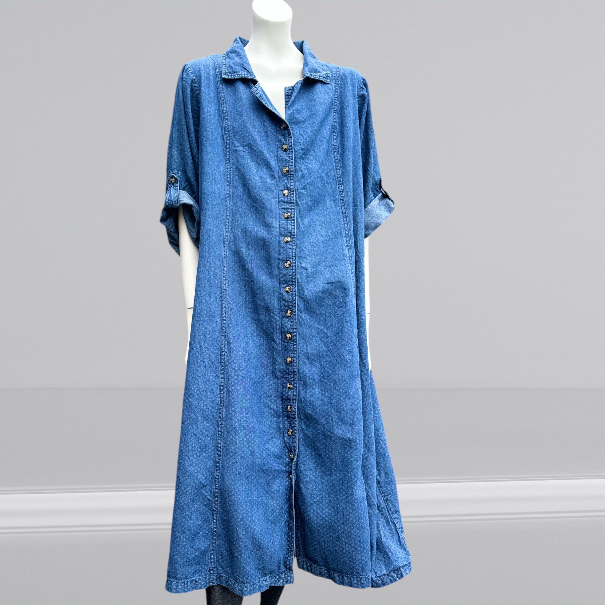 Denim dress size 20 best sale