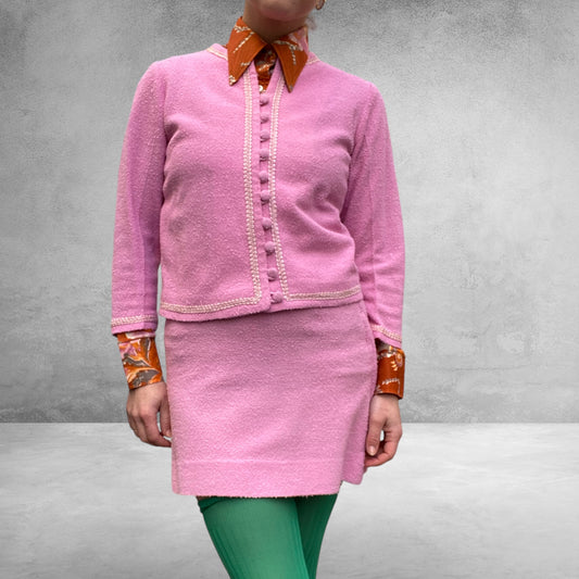 Beau Vintage  Pink  Skirt Set Size 6-8