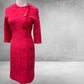 Tami Pink Wool Dress 4-6