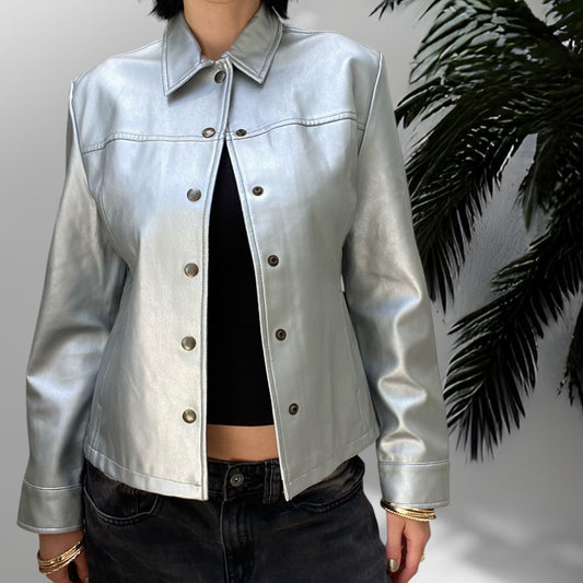 Bennetton 90's Silver Jacket  S