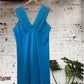 Turquoise Retro Slip Dress Size 12-14