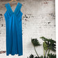 Turquoise Retro Slip Dress Size 12-14