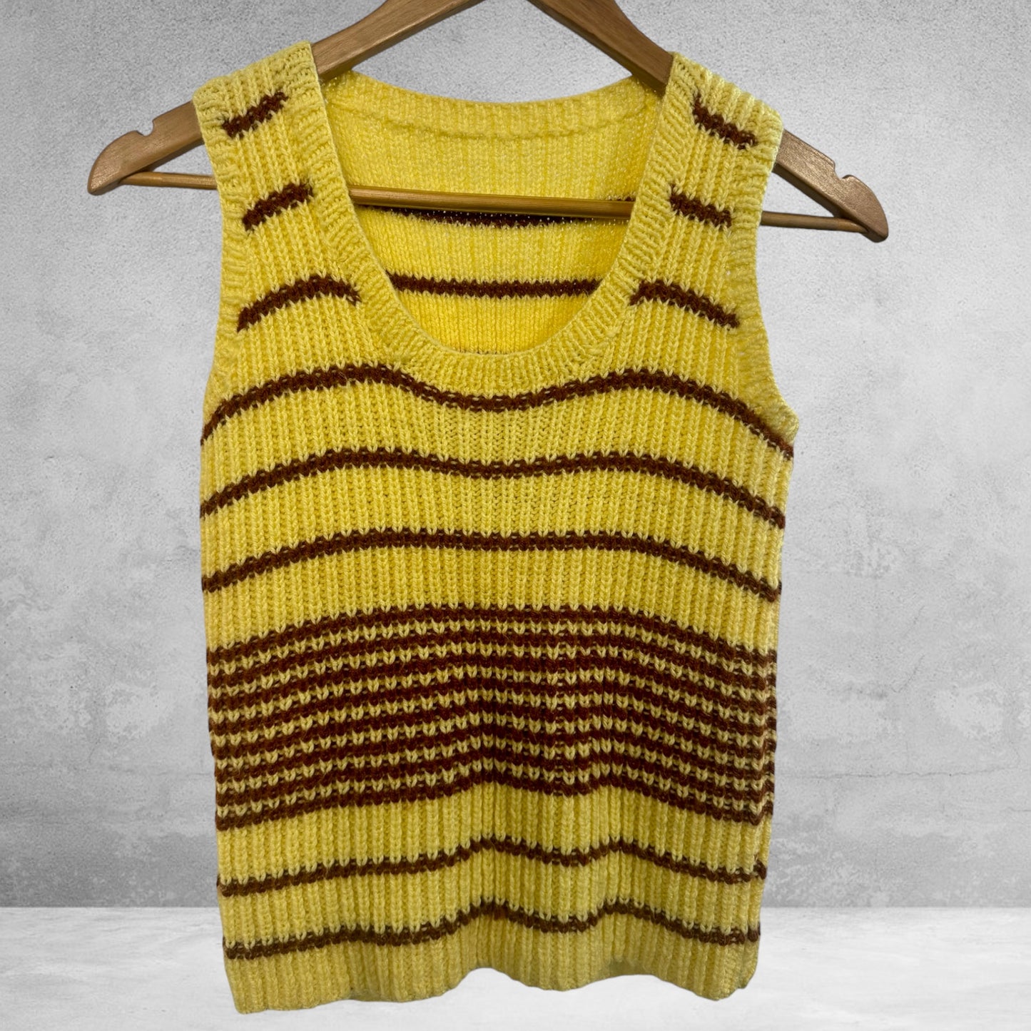 Bonnie Yellow Knit Vest