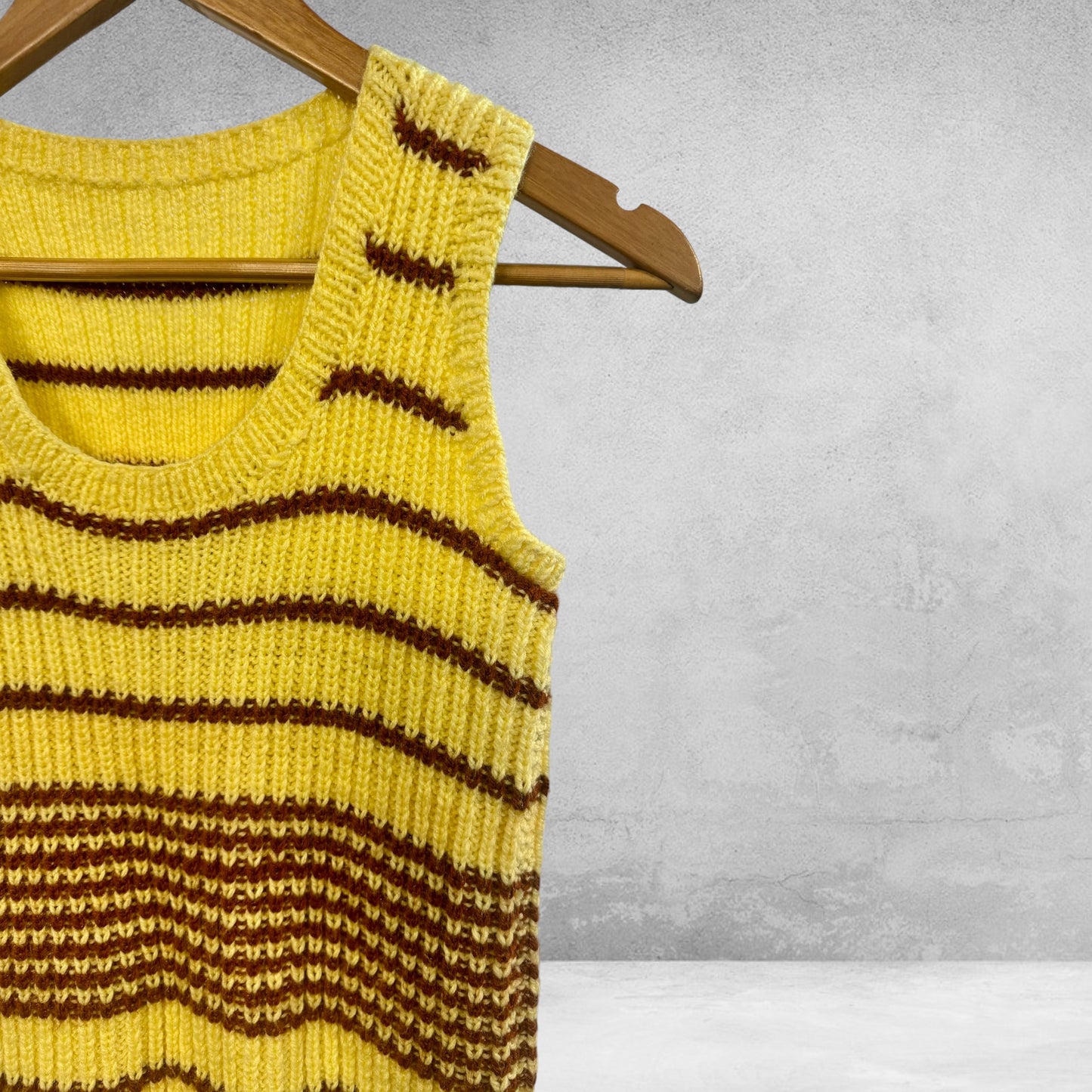 Bonnie Yellow Knit Vest