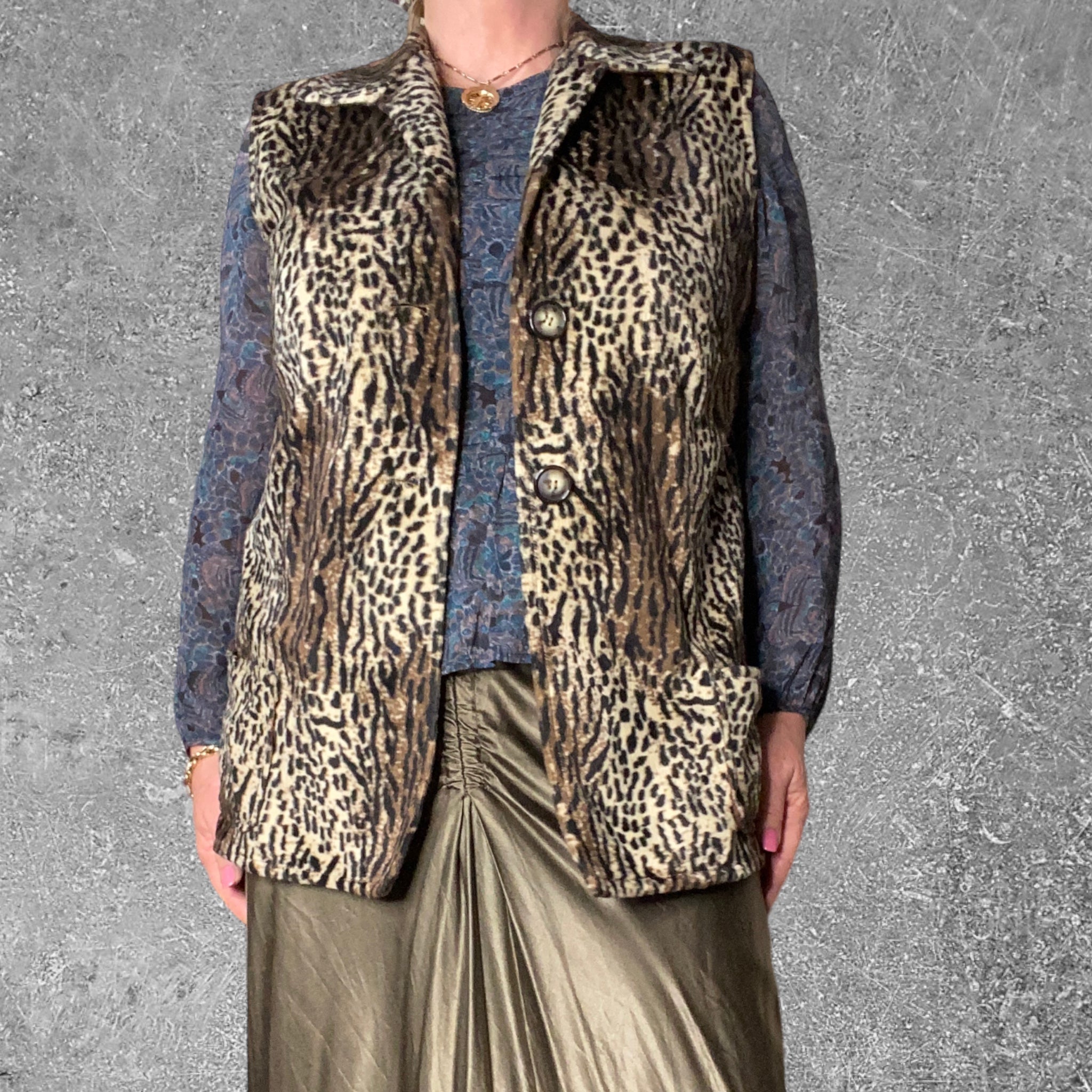 Gilet leopard online zara